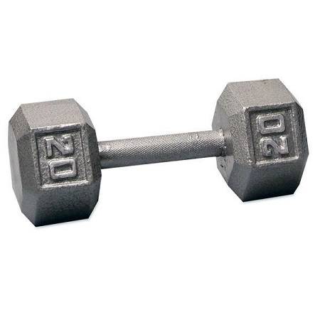 Ader Free Weight Hex Hexagon Cast Iron Dumbell Dumbbell 20#, HOME FITNESS  WAREHOUSE<BR> Call or Text 972-488-3222
